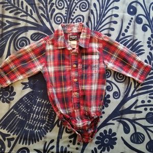 Oshkosh B'gosh button down onsie